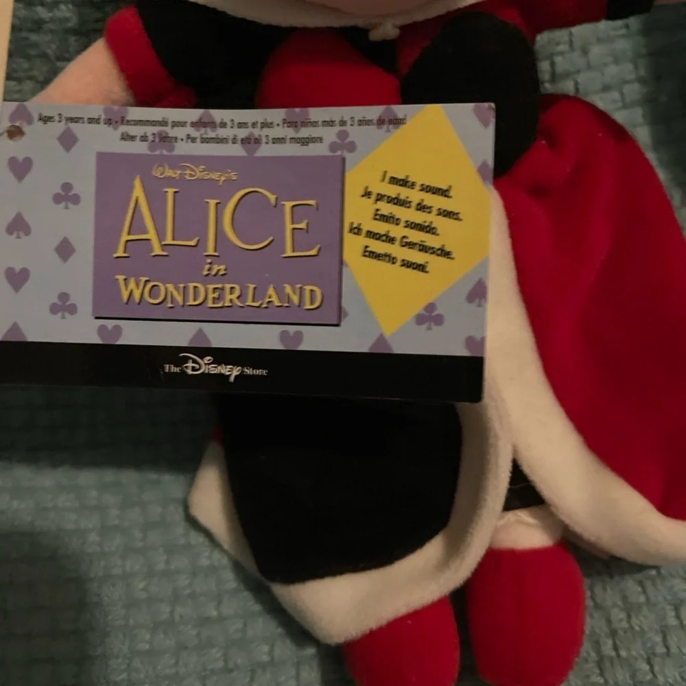 Disney Queen of Hearts Plush Toy - Red and Black